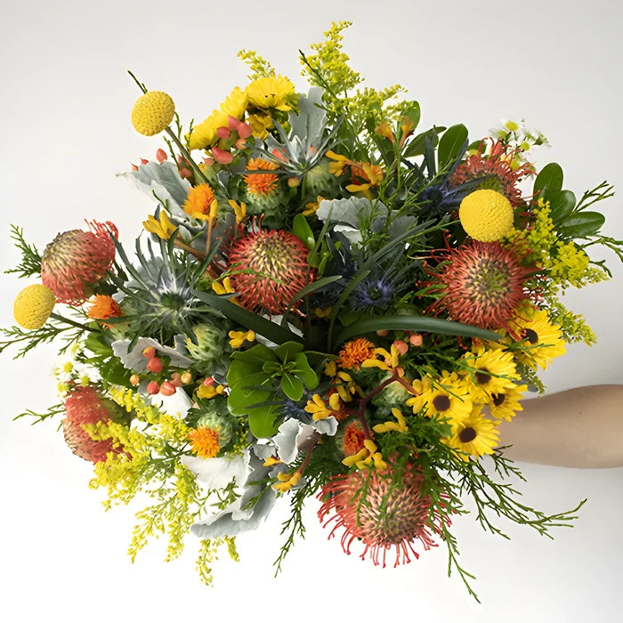 Full of Love Yellow Flower Bouquet In Hand