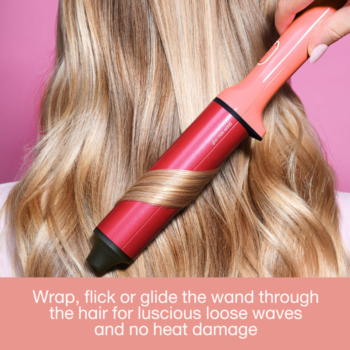 ghd Chronos Curve Limited Edition Max Wand (38mm Barrel) in Candy Coral