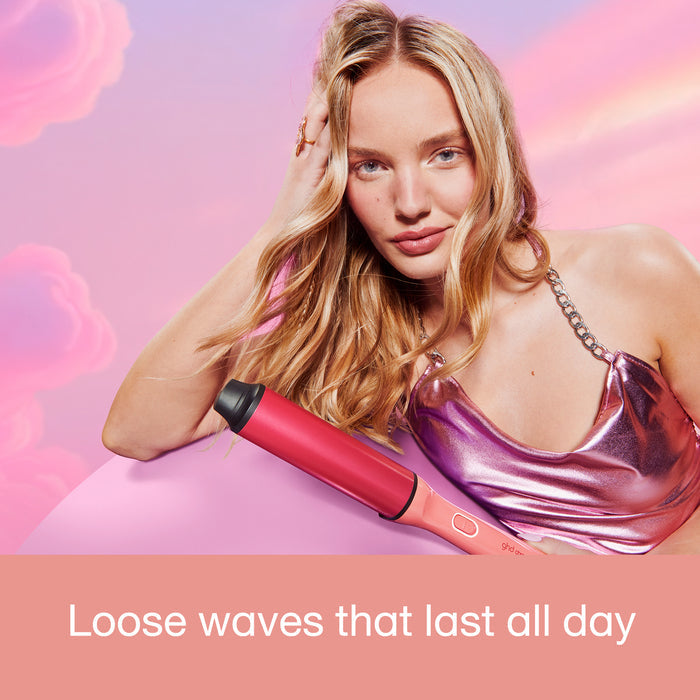 ghd Chronos Curve Limited Edition Max Wand (38mm Barrel) in Candy Coral