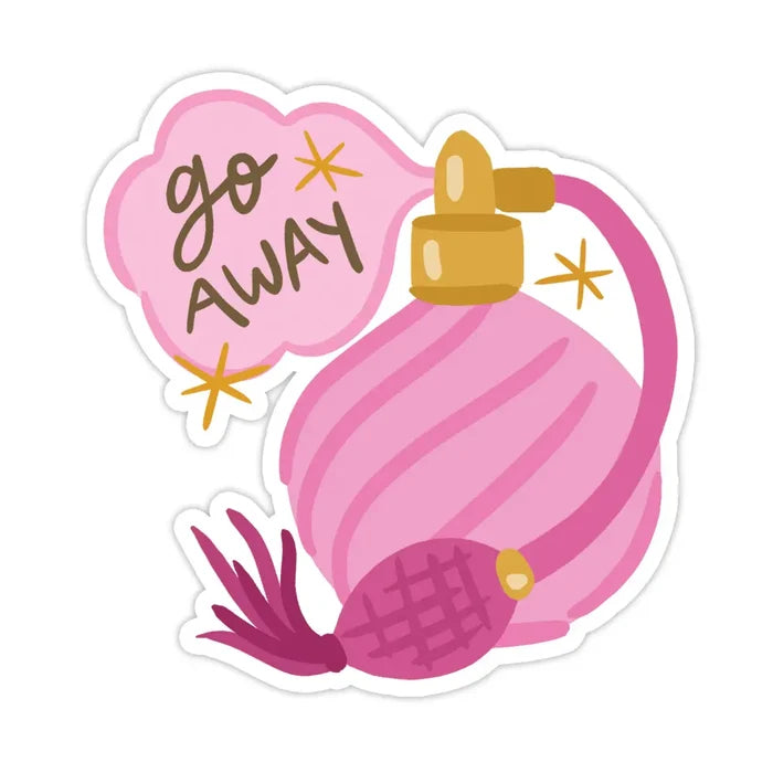 Go Away Perfume Vinyl Sticker