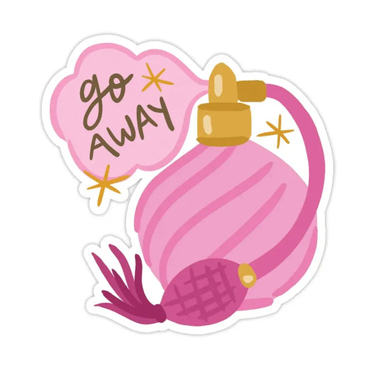 Go Away Perfume Vinyl Sticker