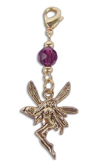 Gold Fairy Charm – Mini Hair Twister Accessory front view