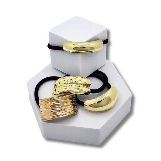 Gold Luxe Geometric Hair Cuff