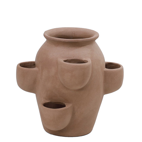 Grafite Clay Tall Herb Pot cm. 25  ( 9.8") (Height)