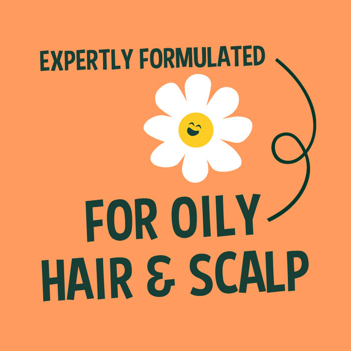 Oily hair shampoo & conditioner set with orange oil