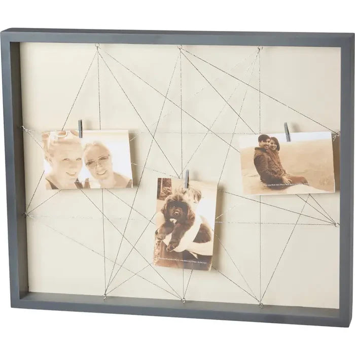 Gray String Photo Frame