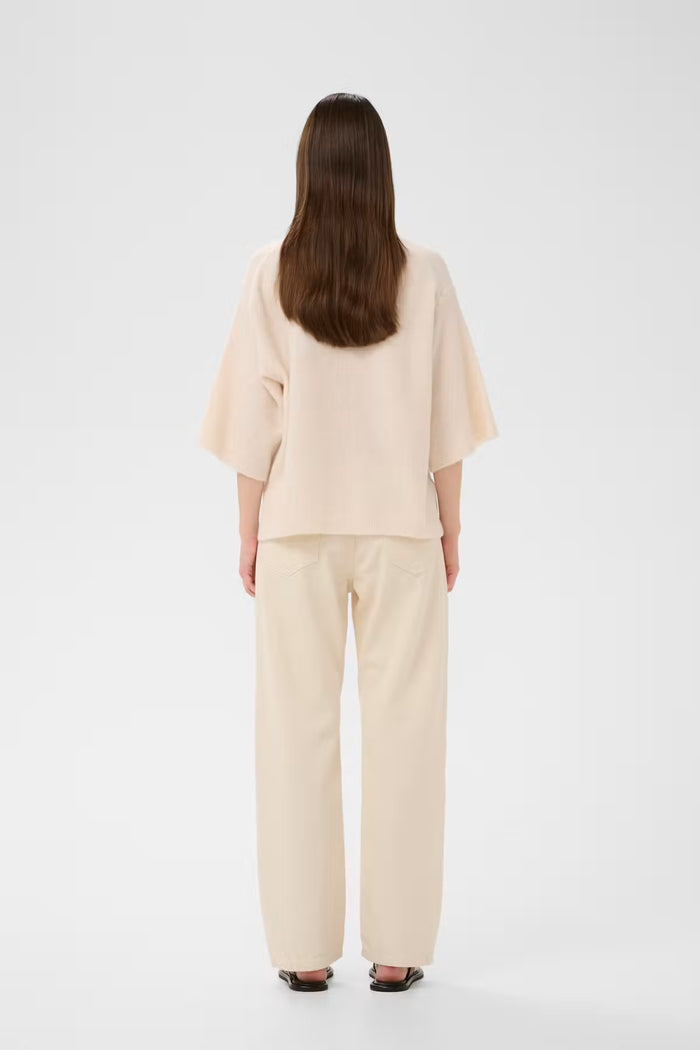 GUNIIW KNIT TEE in Whisper White Melange by Inwear