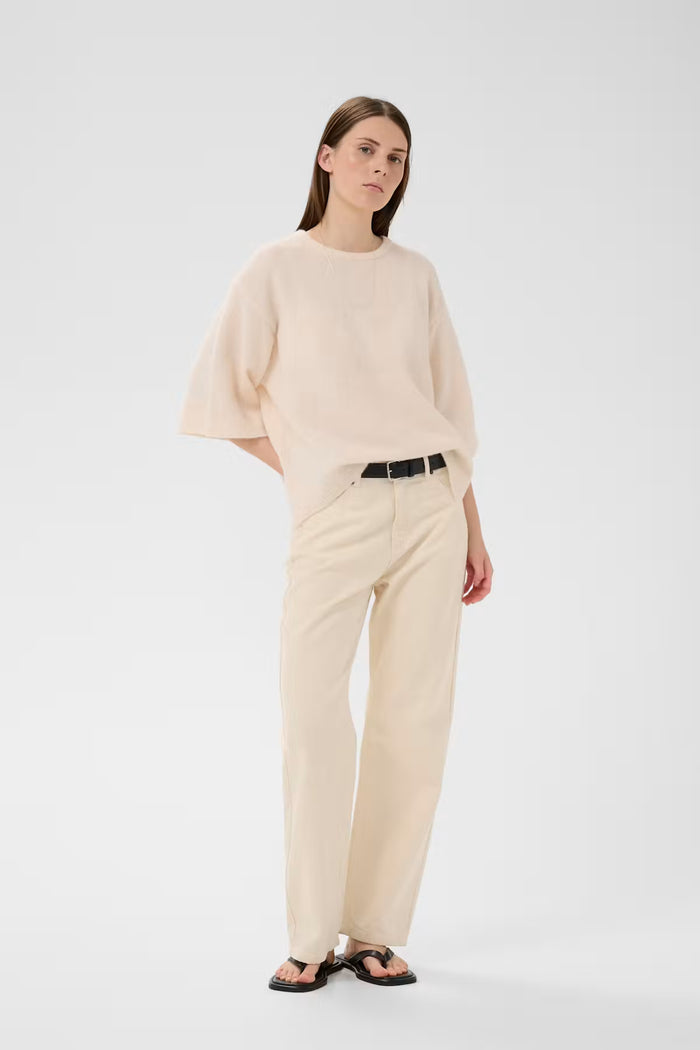 GUNIIW KNIT TEE in Whisper White Melange by Inwear