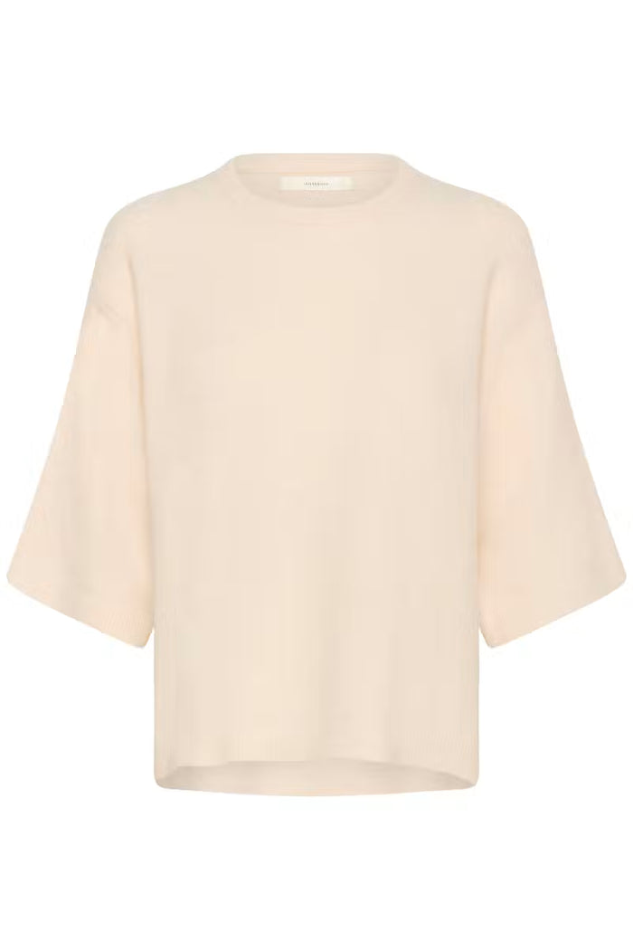 GUNIIW KNIT TEE in Whisper White Melange by Inwear