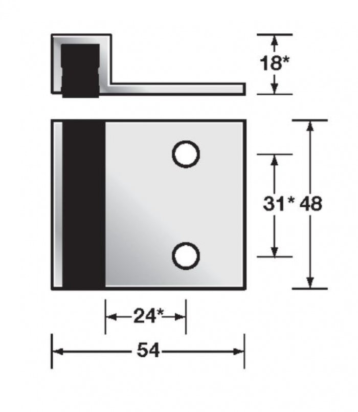Hafele Partition Bumper Door Hardware