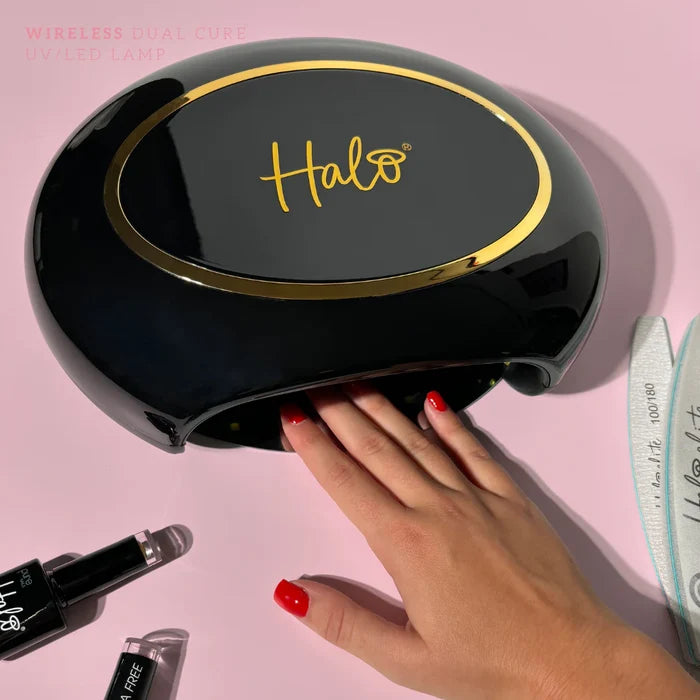 Halo LED Advanced Wired Nail Lamp Black & Gold