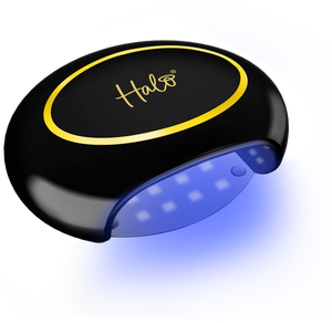 Halo LED Advanced Wireless Nail Lamp Black & Gold