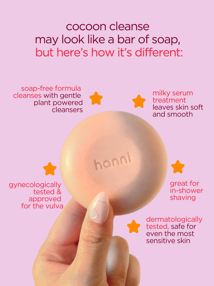Hanni Cocoon Cleanse | 4-in-1 Solid Serum Body Cleanser
