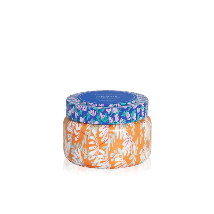 Havana Vanilla Pattern Play Printed Travel Tin 8.5 oz. Candle