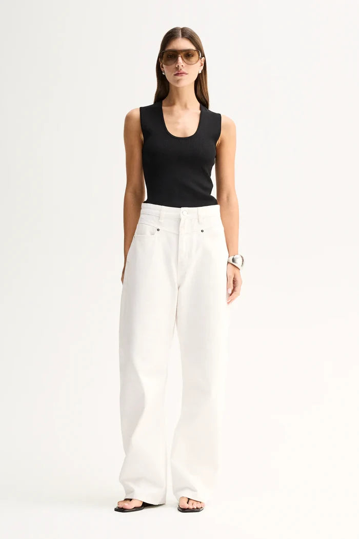 HAYES KNIT TOP in Black by Elka Collective