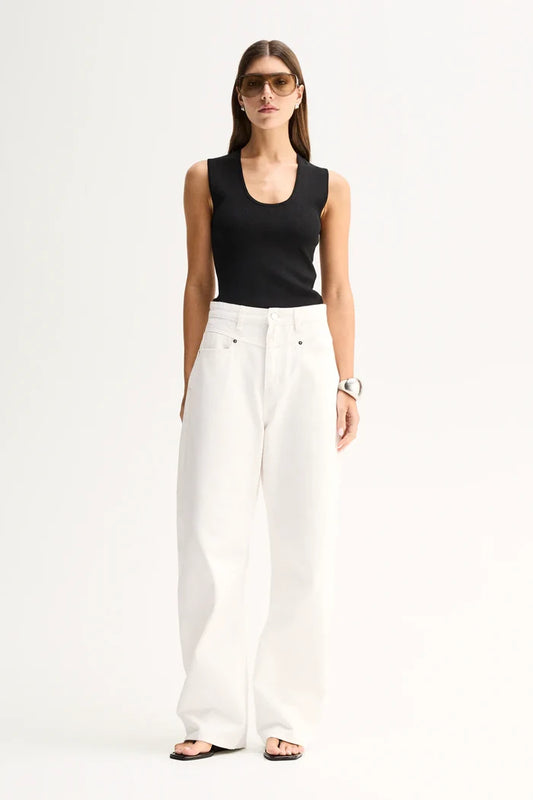HAYES KNIT TOP in Black by Elka Collective