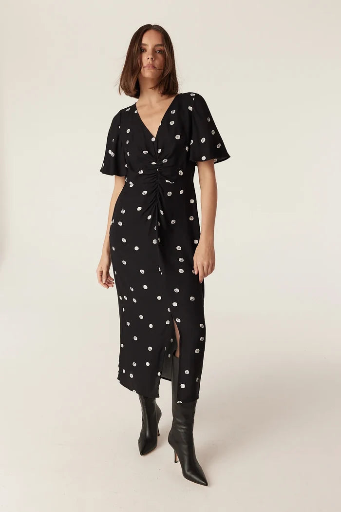 HEPBURN DRESS | Black Spot - Darling & Domain
