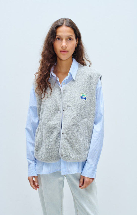 HOKTOWN VEST HOK16B in Polar Melange by American Vintage