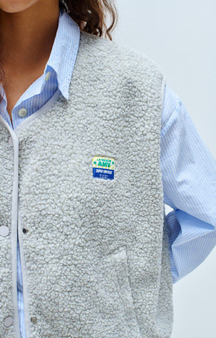 HOKTOWN VEST HOK16B in Polar Melange by American Vintage