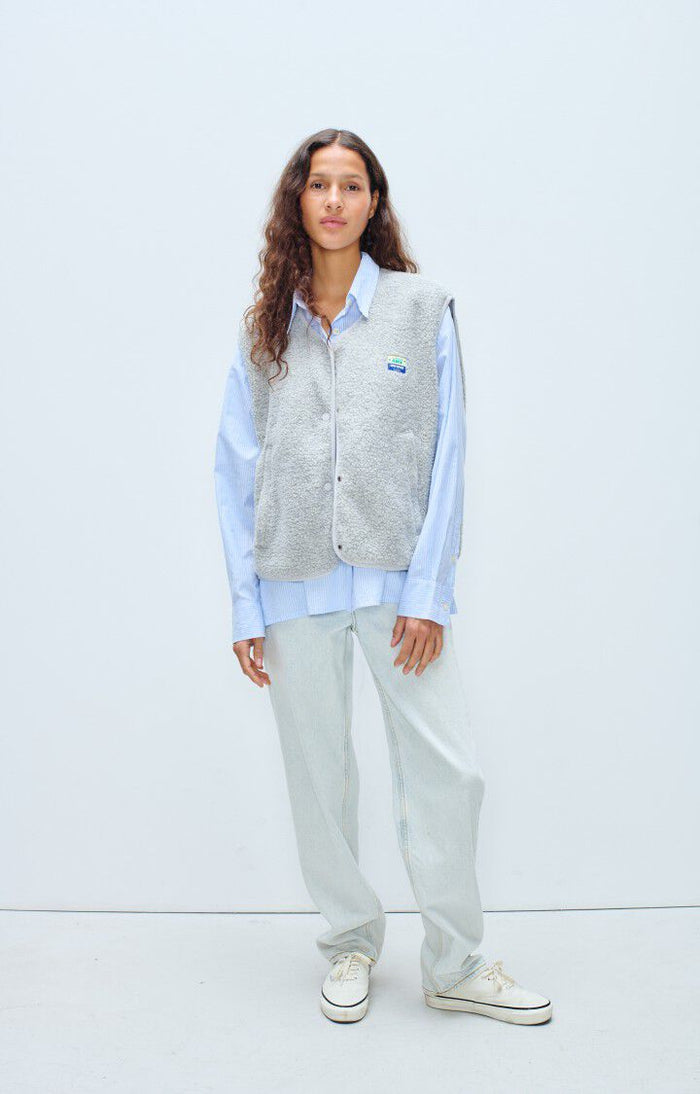 HOKTOWN VEST HOK16B in Polar Melange by American Vintage