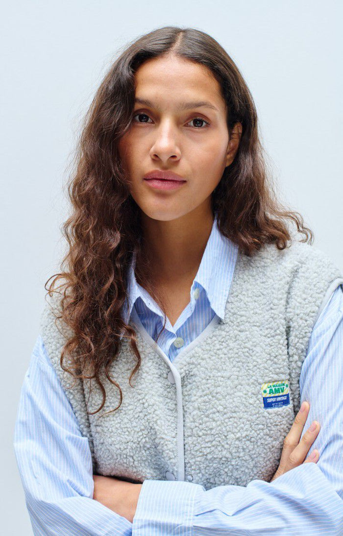 HOKTOWN VEST HOK16B in Polar Melange by American Vintage