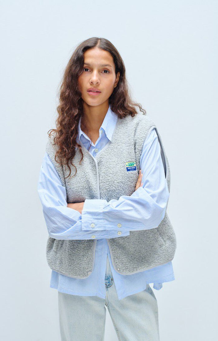 HOKTOWN VEST HOK16B in Polar Melange by American Vintage
