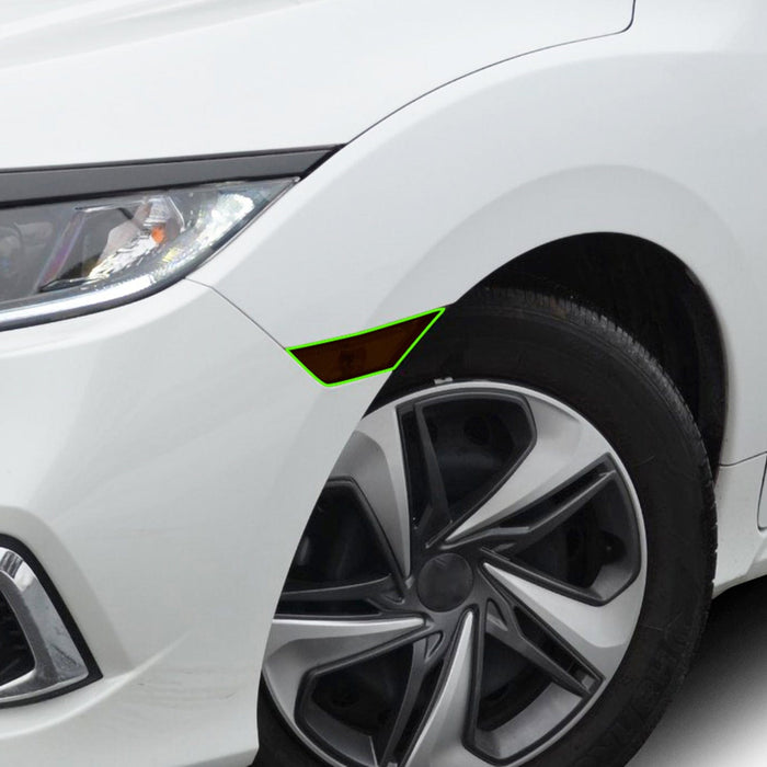 Fog Tail Light Reflector Sidemarker Smoke Tint Overlay Film Fits Civic Sedan 2016 - 2021 - Bogar Tech Designs