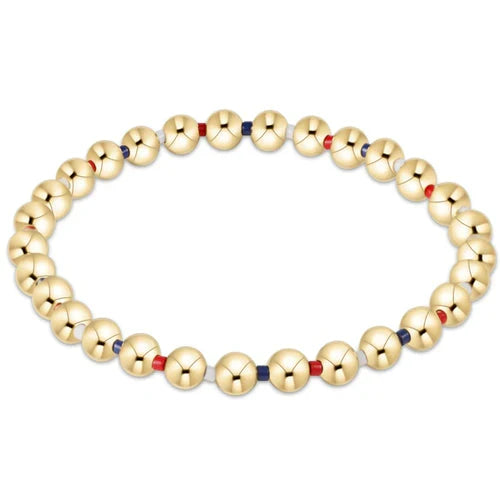 Hope Grateful 5mm Bead Bracelet Firecracker