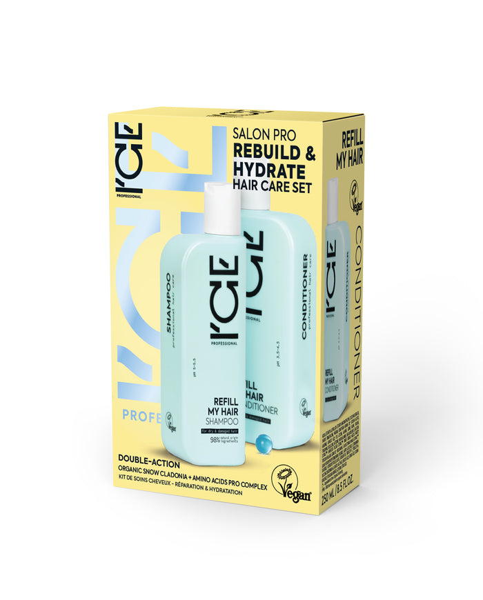 Ice Professional Salon Pro Rebuild & Hydrate Hair Care Set