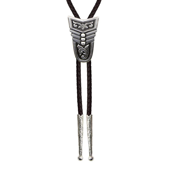 Iconic Scroll with Three Beads Bolo