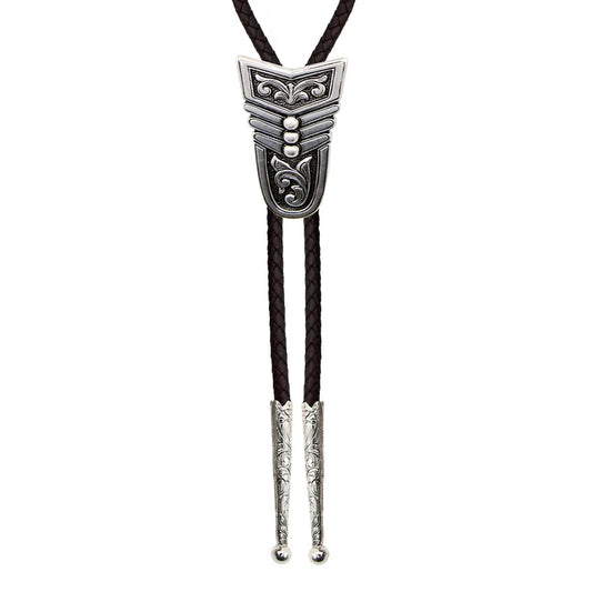 Iconic Scroll with Three Beads Bolo