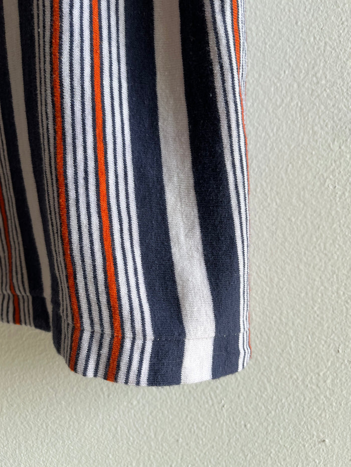 Vintage 1960’s Blue and Orange Striped T-Shirt - La Lovely Vintage