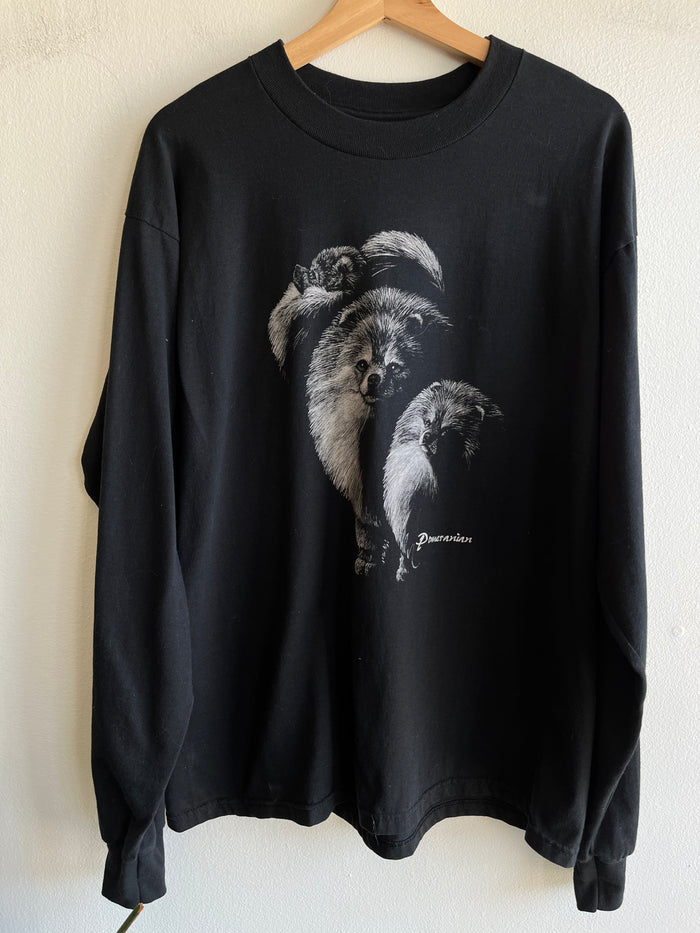 Vintage 1990’s Pomeranian Longsleeve T-Shirt - La Lovely Vintage