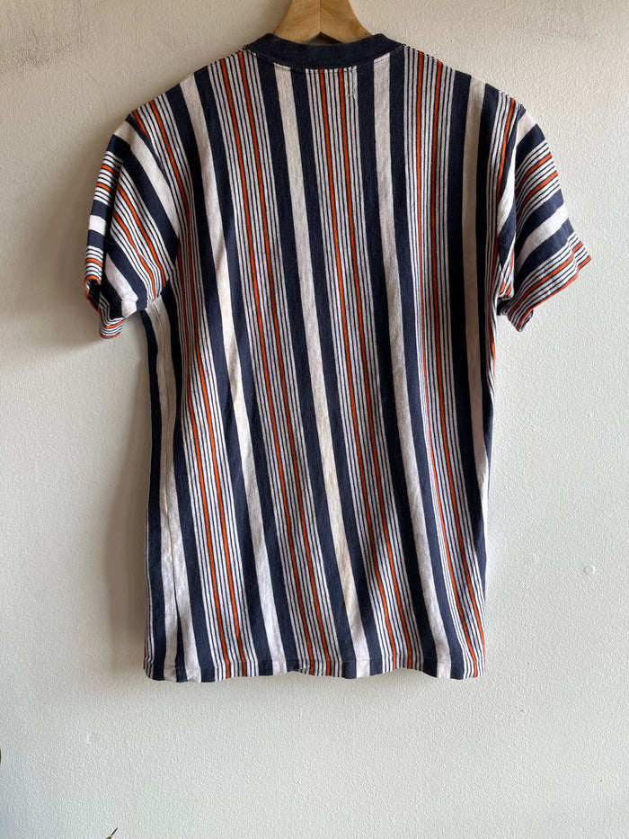 Vintage 1960’s Blue and Orange Striped T-Shirt - La Lovely Vintage