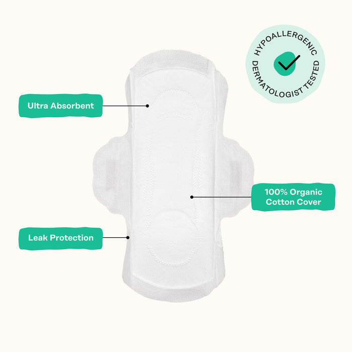 Incontinence Cooling Herbal Infusion 100% Organic Cotton Cover Liners