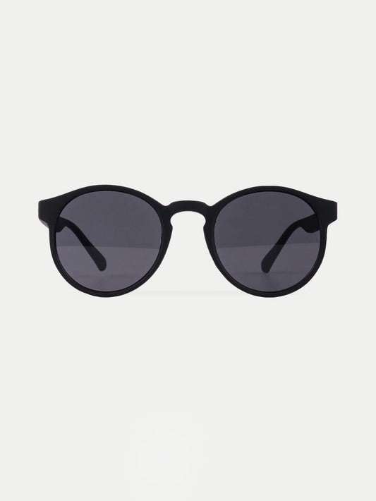 Indie Round Acrylic Sunglasses | Black-Image 1