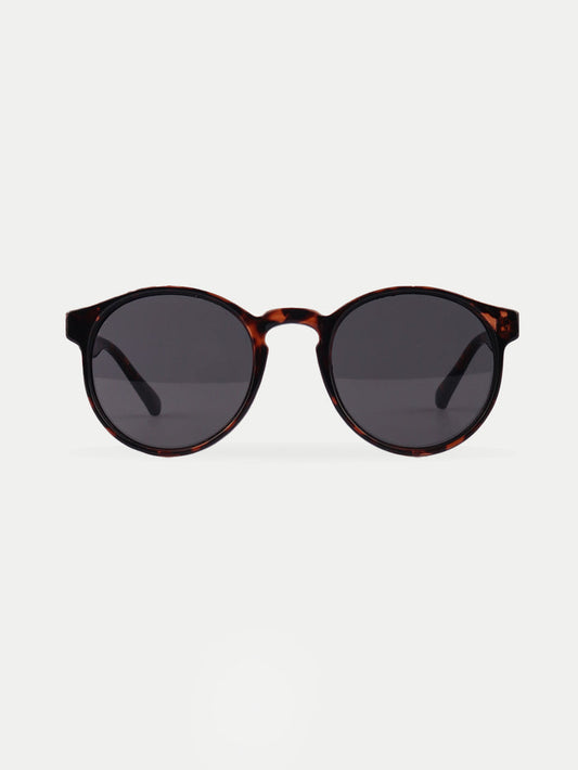 Indie Round Acrylic Sunglasses | Tortoise-Image 1
