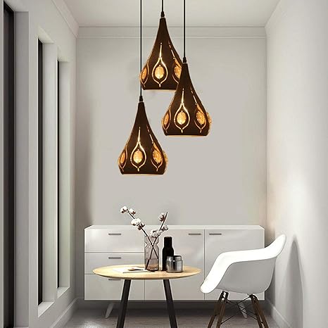 Industrial Cage Pendant Light E27 Matt Black ~2167