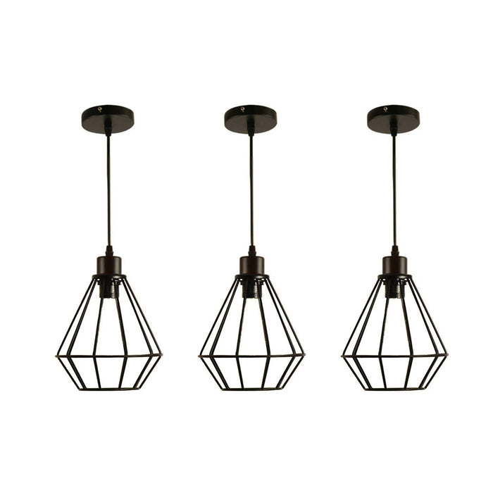 Industrial Metal E27 Bulb Guard Wire Cage Ceiling Pendant Light~5654