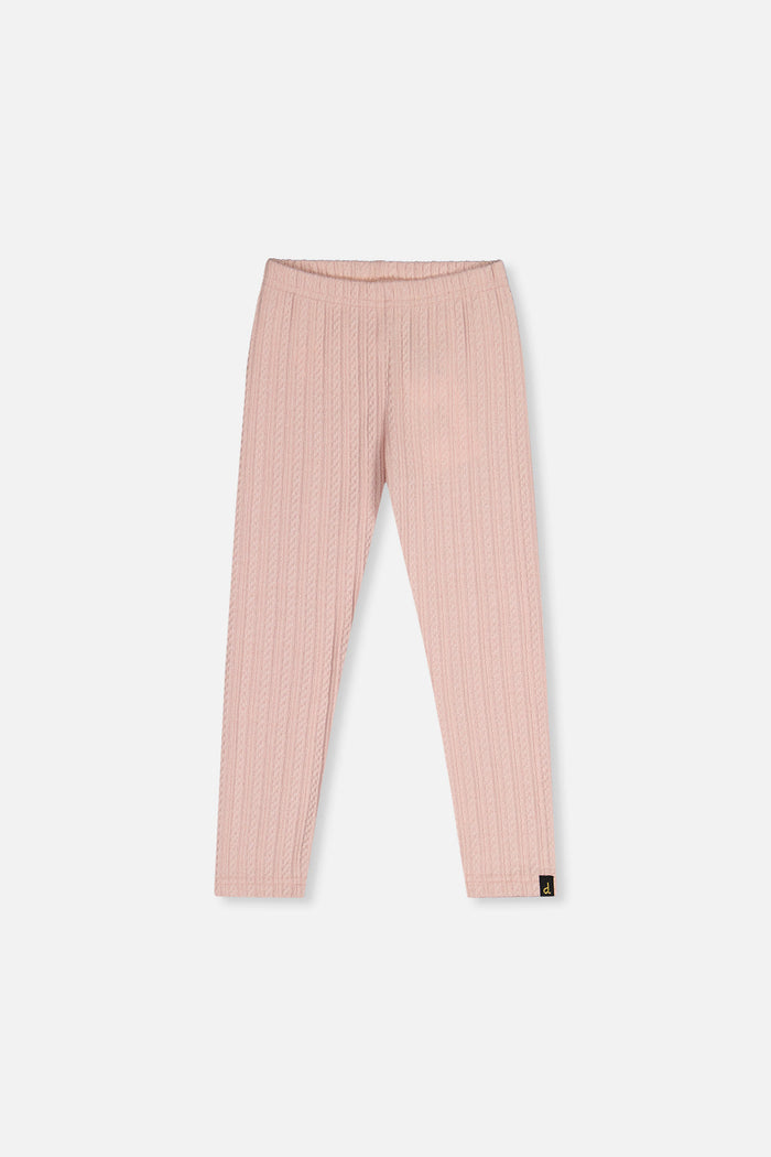 Jacquard Leggings Pale Dusty Pink-0
