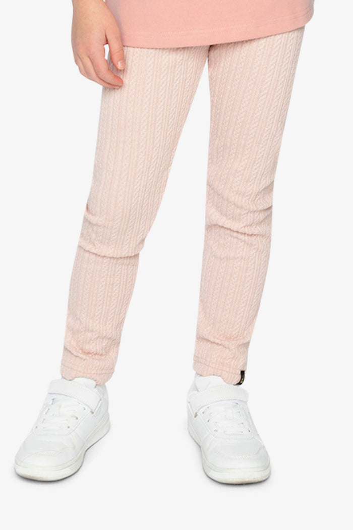 Jacquard Leggings Pale Dusty Pink-1