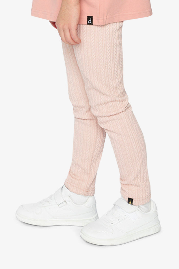 Jacquard Leggings Pale Dusty Pink-2