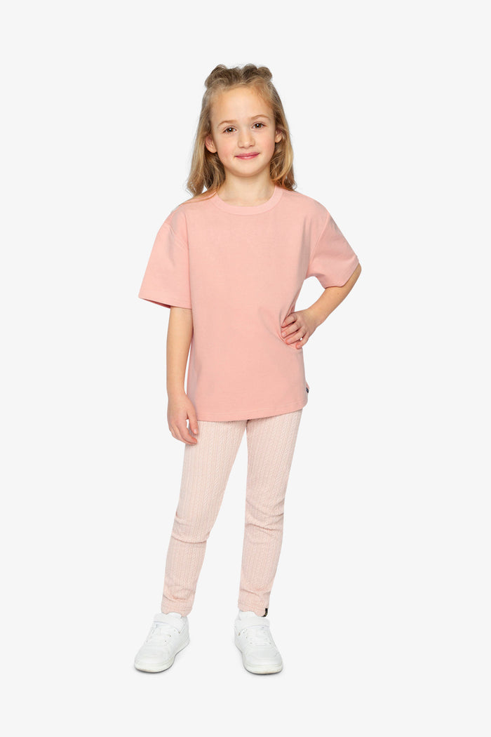 Jacquard Leggings Pale Dusty Pink-4