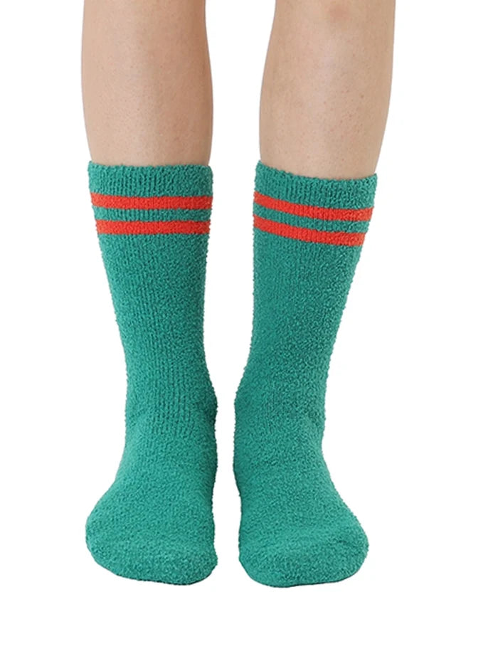 Jingle All the Way Fuzzy Crew Socks