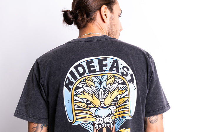 John Doe T-Shirt Lion Black Out Black