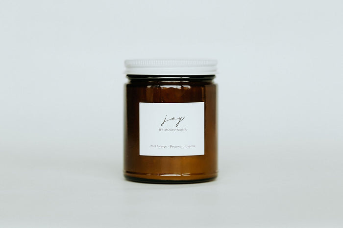 JOY candle by moon + mana