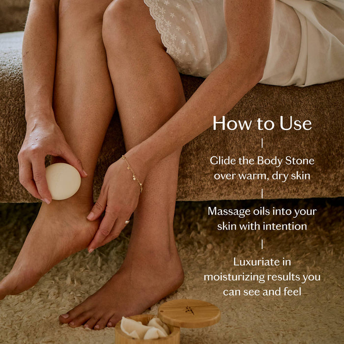 Kate McLeod Tonka Bean & Coconut Body Stone | Limited Edition Lotion Bar