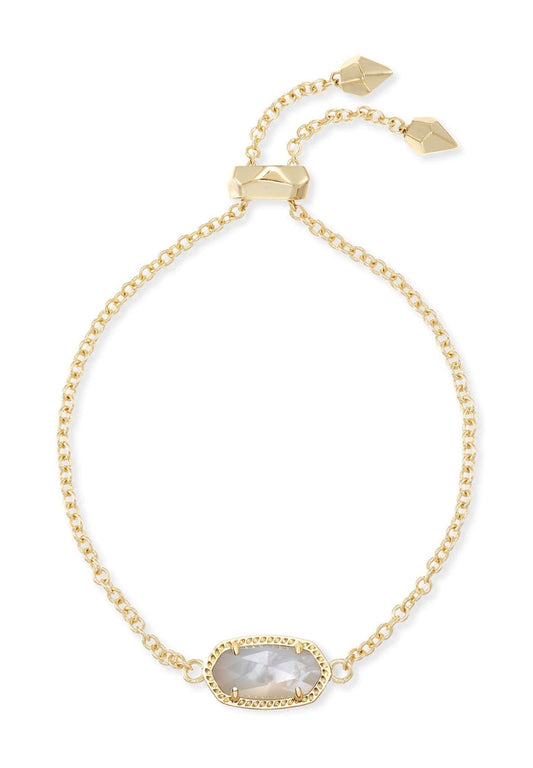 Kendra Scott Elaina Delicate Chain Bracelet: Gold Ivory Mother of Pearl