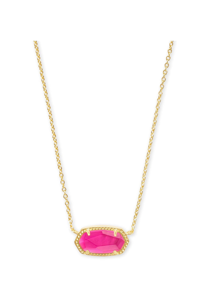 Kendra Scott Elisa Short Pendant Necklace: Gold Azalea