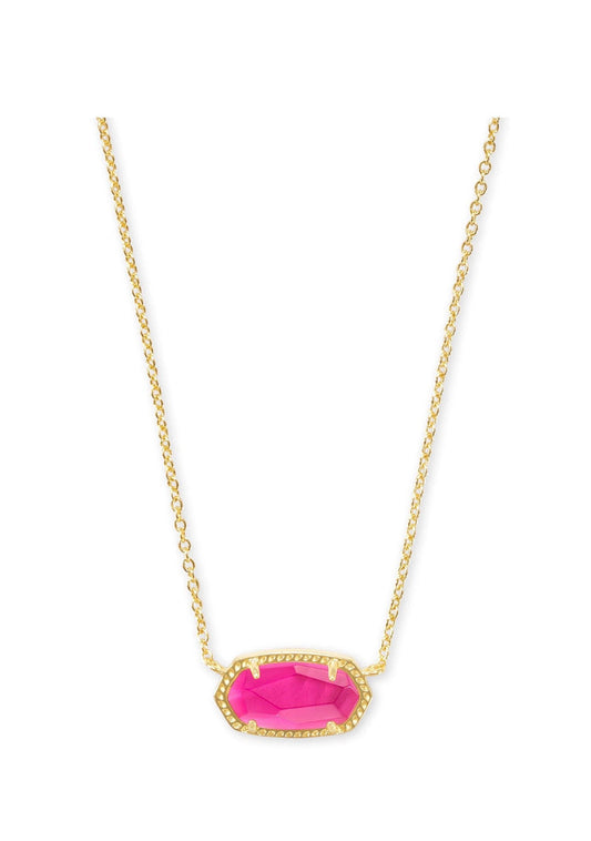 Kendra Scott Elisa Short Pendant Necklace: Gold Azalea